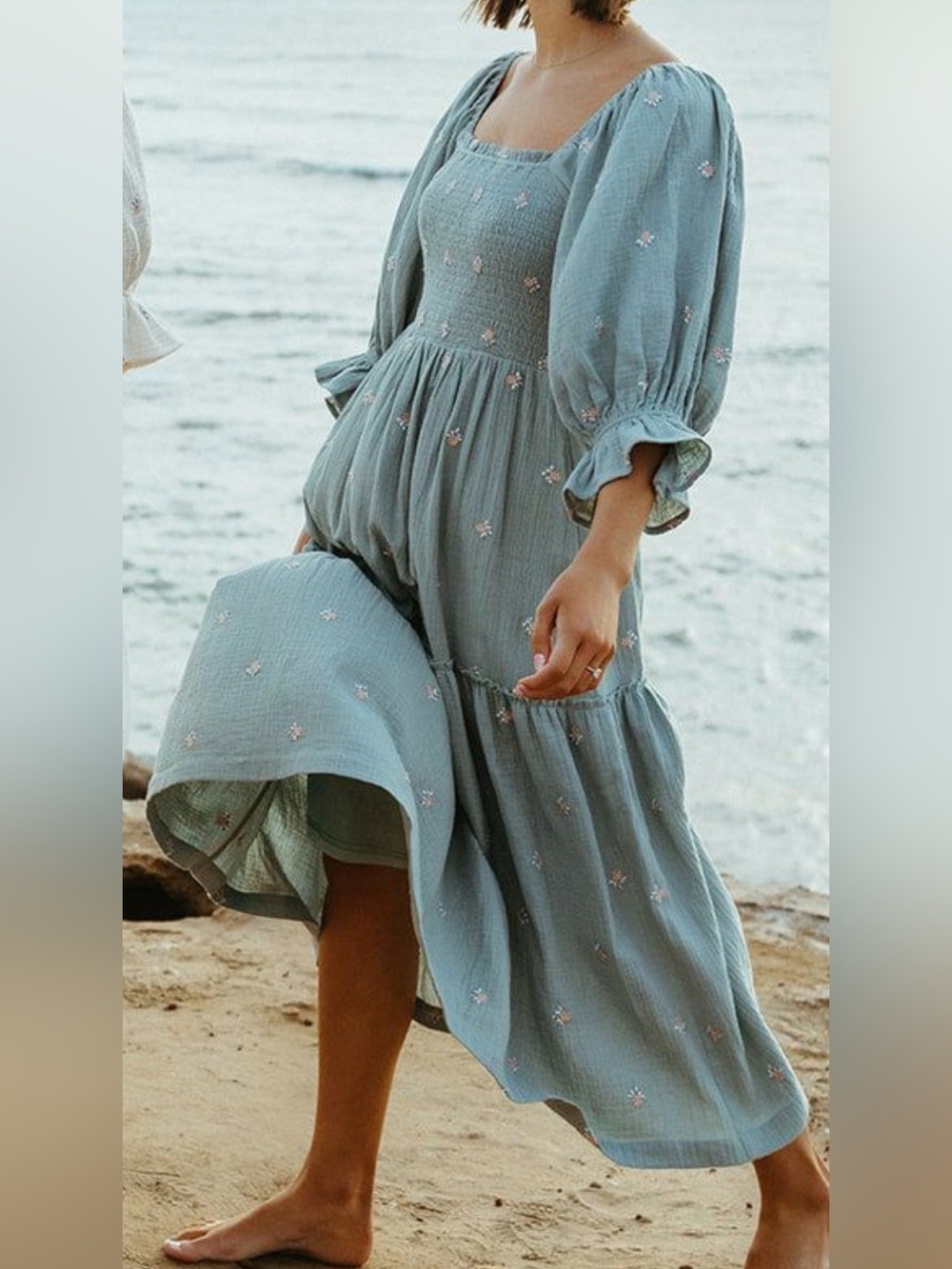 “The Tommy linen” Puff sleeve dress